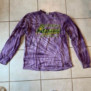 Purple Lacrosse Gildan Long Sleeve Size M